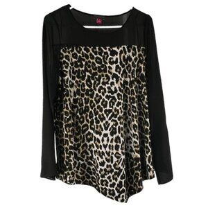 Vince Camuto Top Bell Sleeves Asymmetric Front Size Small Oversized Mobwife